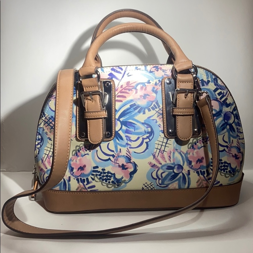 Charming Charlie Floral Satchel/Crossbody Bag - Picture 2 of 15